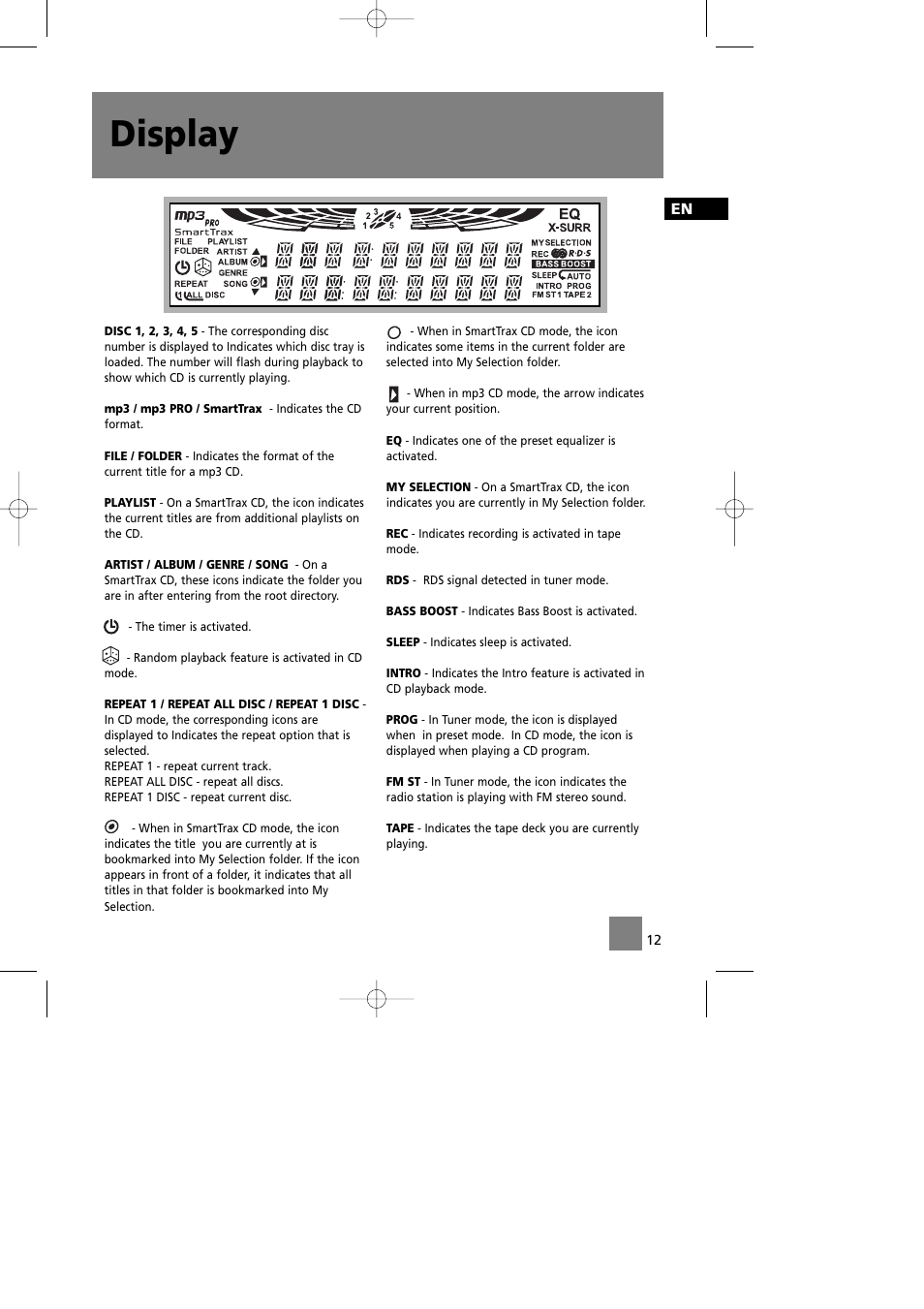 Display | Technicolor - Thomson CS580 User Manual | Page 14 / 34