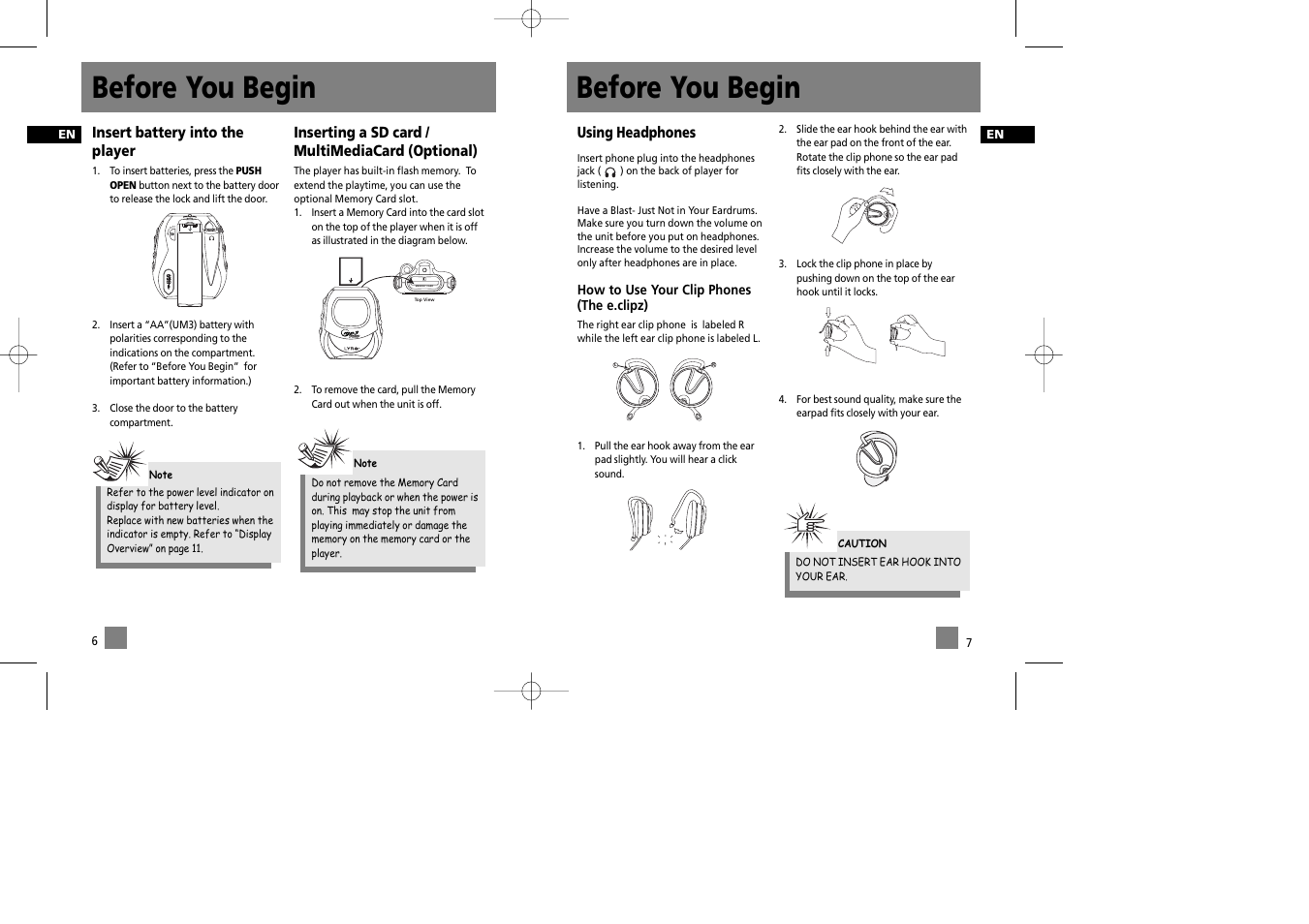 Before you begin | Technicolor - Thomson Thomson Lyra PDP2335 User Manual | Page 8 / 17