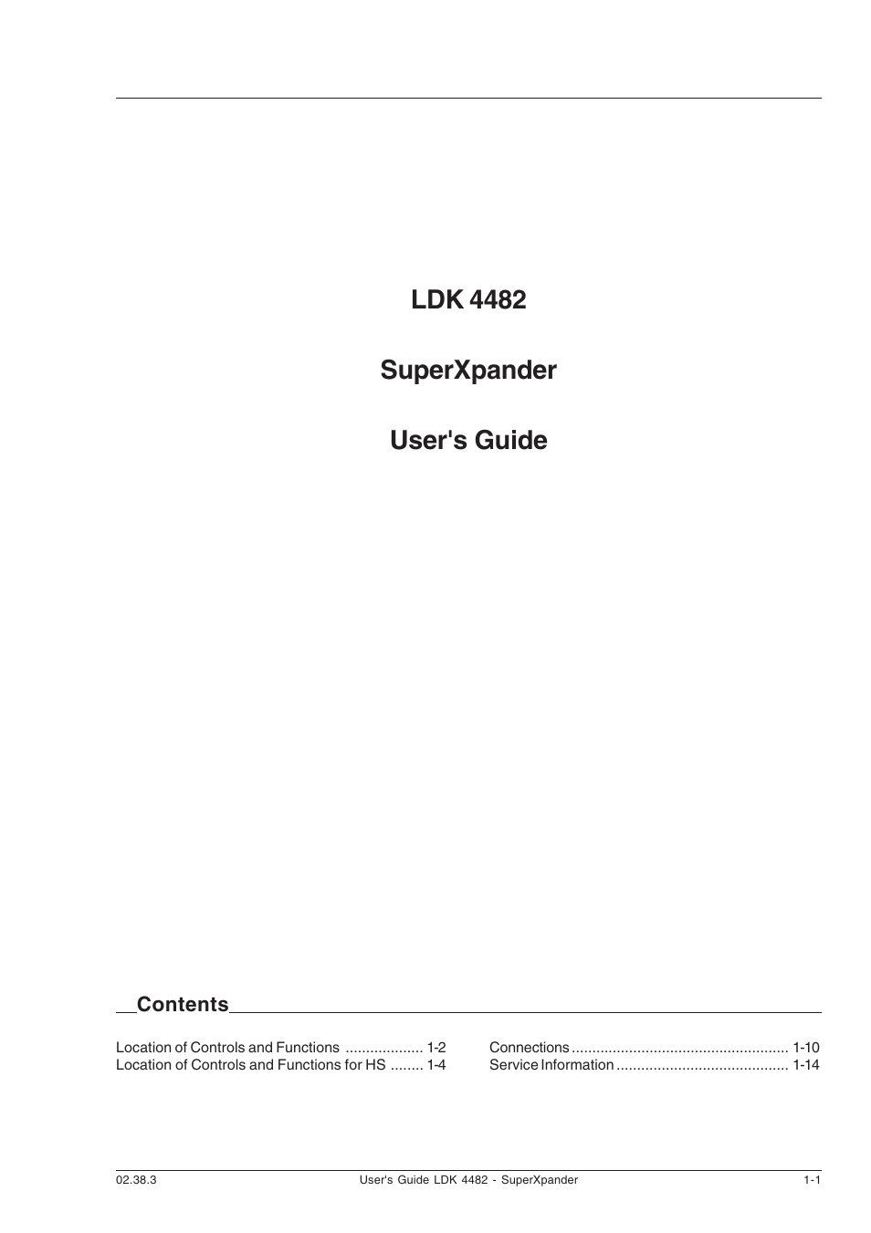 Technicolor - Thomson SUPERXPANDER LDK 4482 User Manual | Page 3 / 16