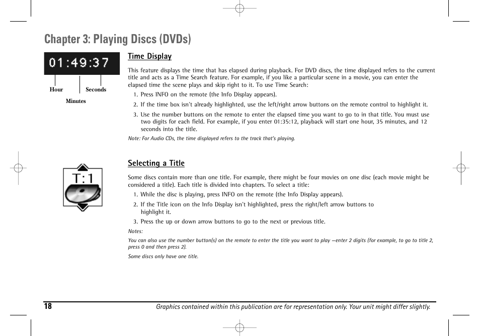 Chapter 3: playing discs (dvds) | Technicolor - Thomson DGE505N User Manual | Page 20 / 59