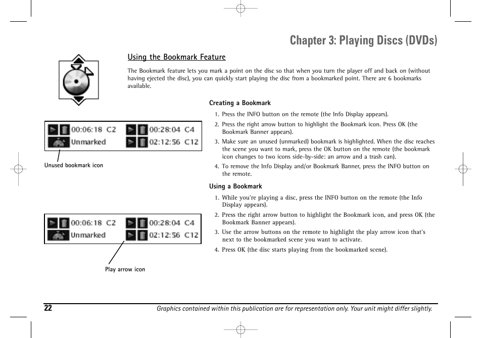 Chapter 3: playing discs (dvds) | Technicolor - Thomson DGE505N User Manual | Page 24 / 59