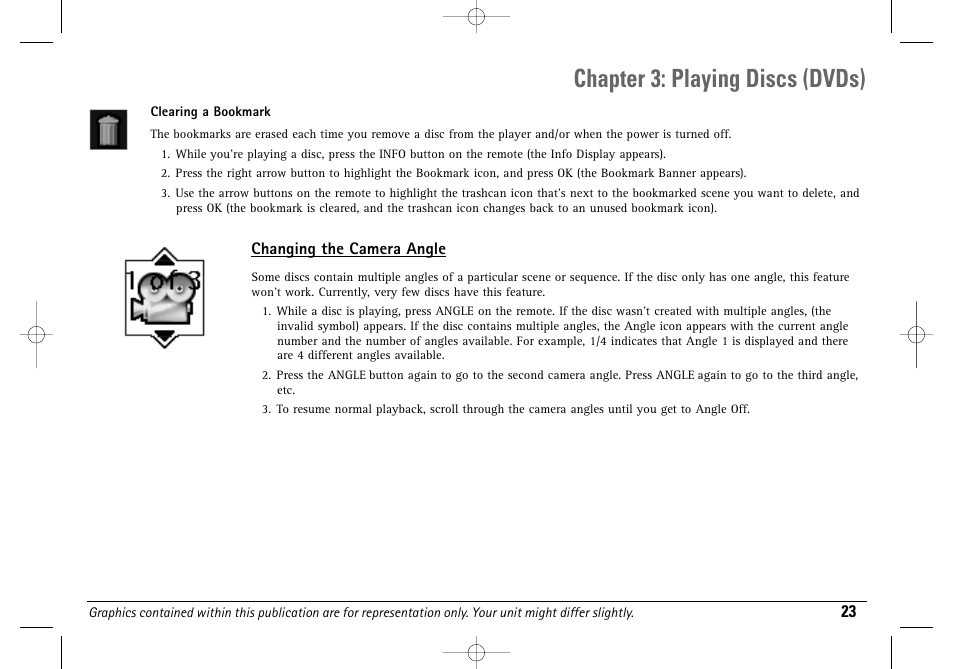 Chapter 3: playing discs (dvds) | Technicolor - Thomson DGE505N User Manual | Page 25 / 59