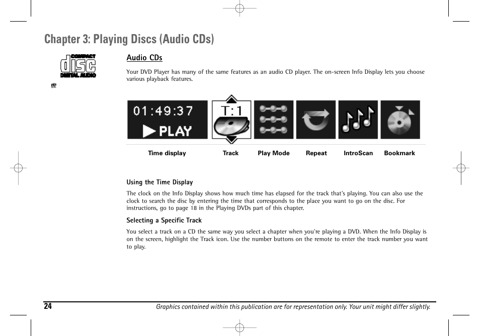 Chapter 3: playing discs (audio cds) | Technicolor - Thomson DGE505N User Manual | Page 26 / 59