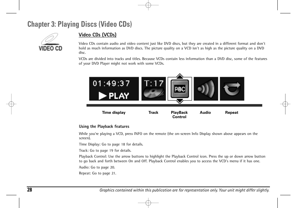 Chapter 3: playing discs (video cds) | Technicolor - Thomson DGE505N User Manual | Page 30 / 59