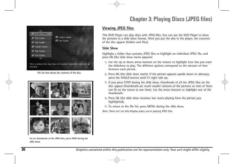 Chapter 3: playing discs (jpeg files) | Technicolor - Thomson DGE505N User Manual | Page 32 / 59