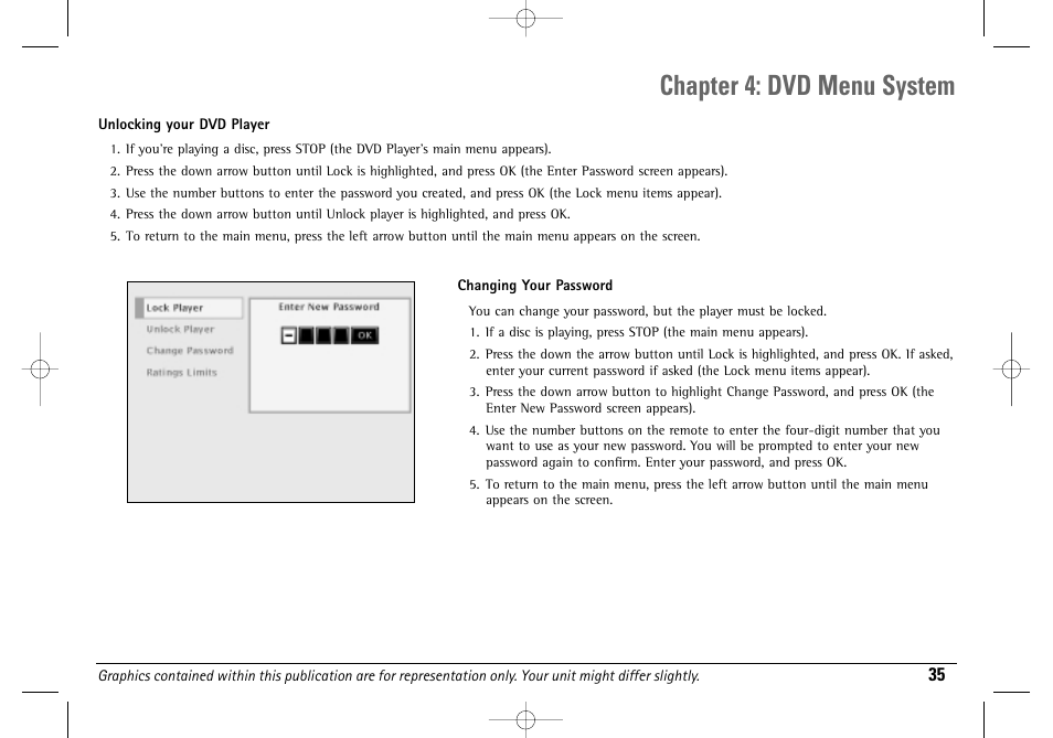 Chapter 4: dvd menu system | Technicolor - Thomson DGE505N User Manual | Page 37 / 59