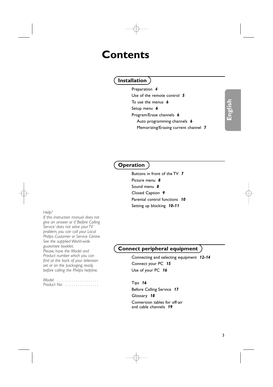 Philips 15LCD35 User Manual | Page 4 / 21