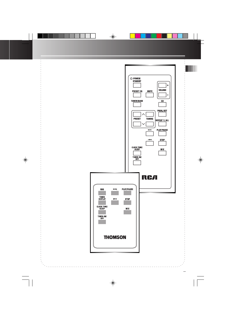 Remote control, Remote control operations, Installing batteries | Technicolor - Thomson RS1290 User Manual | Page 6 / 14