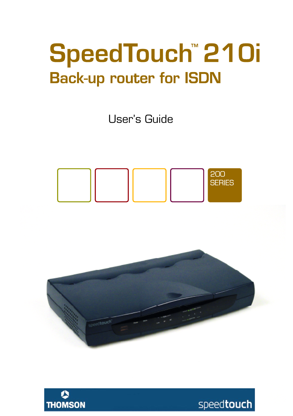 Technicolor - Thomson 210i User Manual | 79 pages