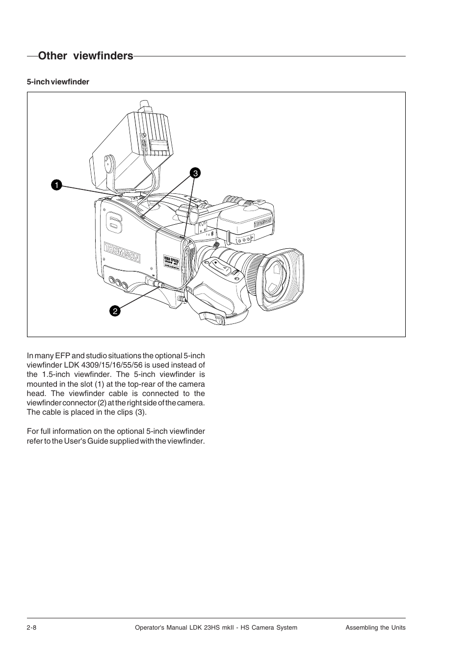 Other viewfinders, Other viewfinders -8 | Technicolor - Thomson mkiiLDK 23hs User Manual | Page 16 / 70