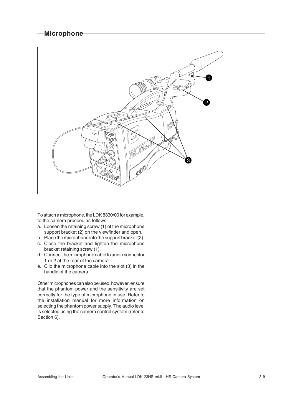 Microphone, Microphone -9 | Technicolor - Thomson mkiiLDK 23hs User Manual | Page 17 / 70