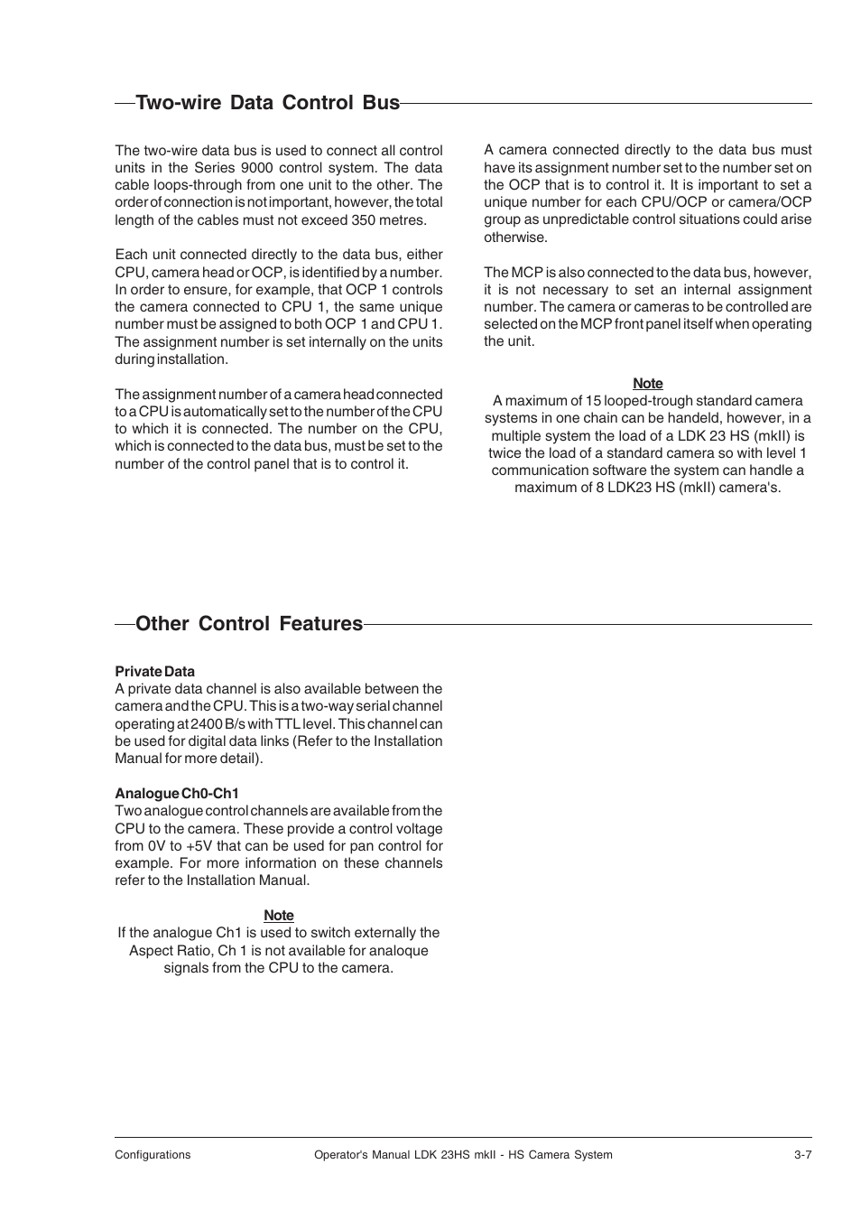 Other control features, Two-wire data control bus | Technicolor - Thomson mkiiLDK 23hs User Manual | Page 29 / 70