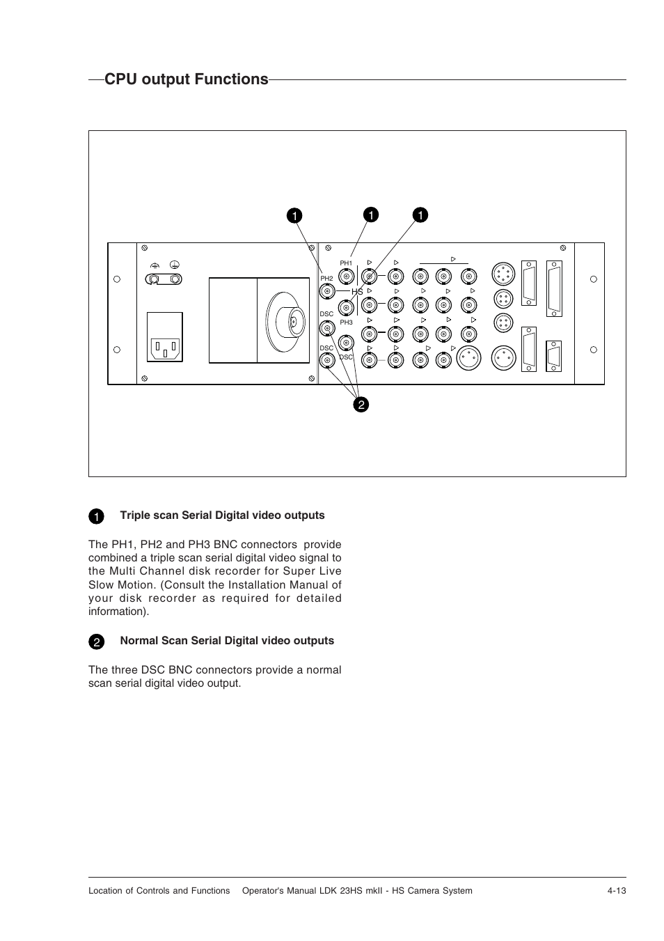 Cpu output functions, Cpu output functions -13 | Technicolor - Thomson mkiiLDK 23hs User Manual | Page 45 / 70