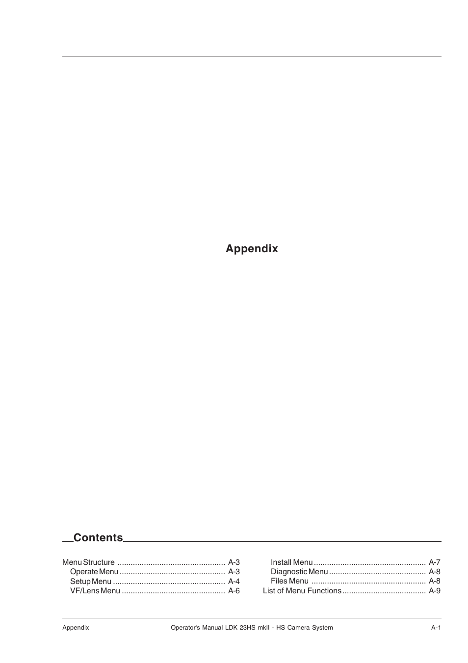 Appendix, Appendix contents | Technicolor - Thomson mkiiLDK 23hs User Manual | Page 61 / 70