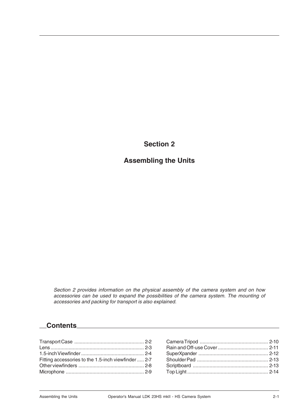 Assembling the units, Assembling the units -1 | Technicolor - Thomson mkiiLDK 23hs User Manual | Page 9 / 70