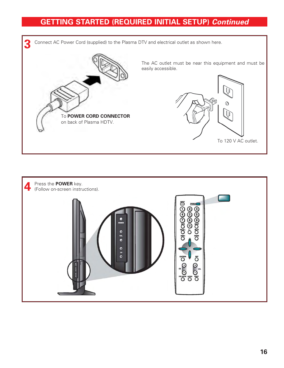 Connecting the power | Technicolor - Thomson DP50747 User Manual | Page 16 / 52