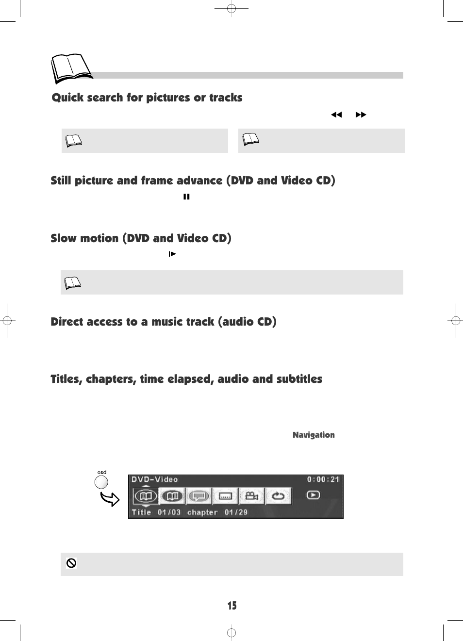 Slow motion (dvd and video cd) | Technicolor - Thomson DRC600N User Manual | Page 17 / 30