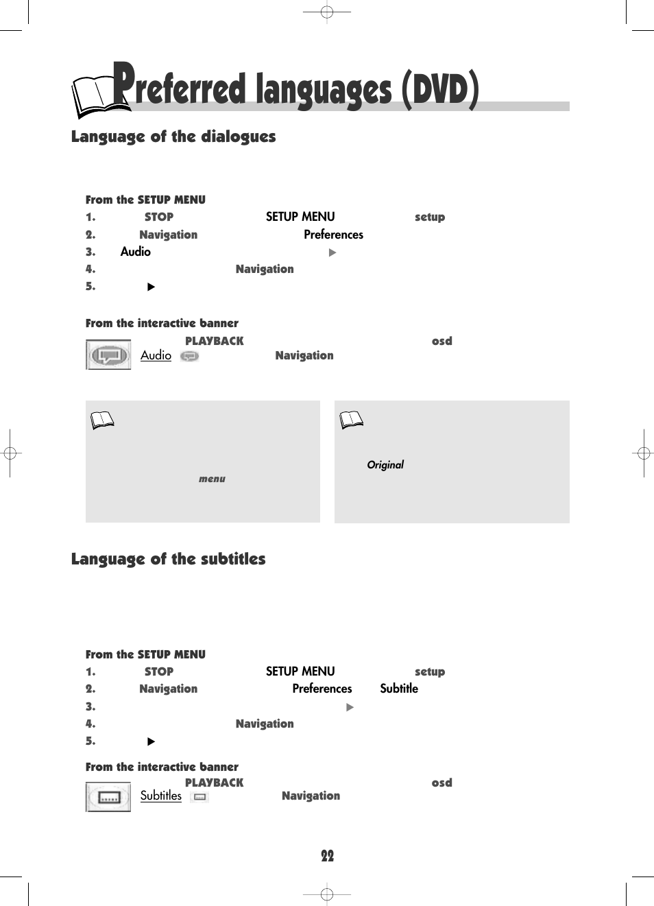 Referred languages (dvd) | Technicolor - Thomson DRC600N User Manual | Page 24 / 30