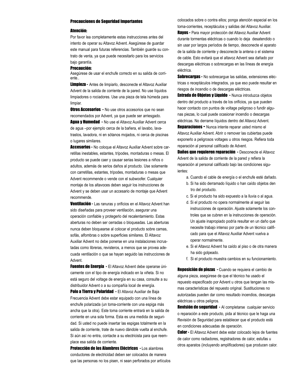 Technicolor - Thomson Advent User Manual | Page 9 / 12