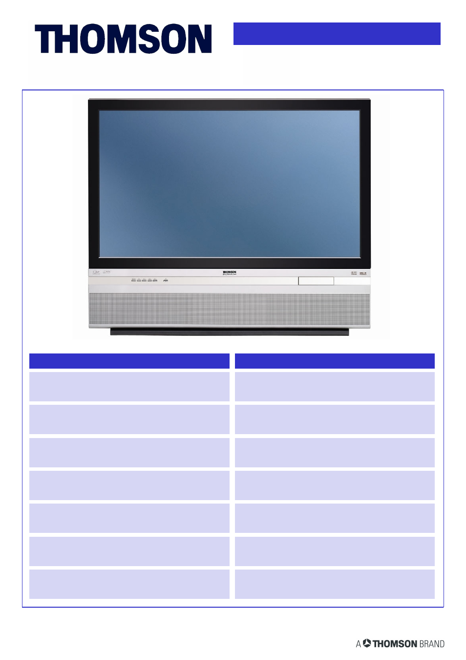 Technicolor - Thomson 61DLW 616 User Manual | 2 pages