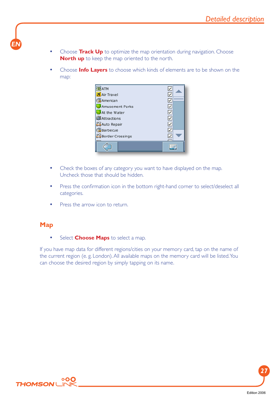 Detailed description | Technicolor - Thomson Thomson Intuiva GPS280 User Manual | Page 28 / 109