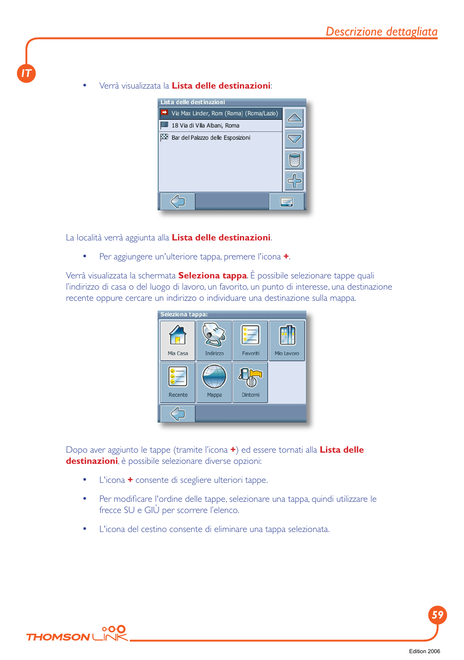 Descrizione dettagliata | Technicolor - Thomson Thomson Intuiva GPS280 User Manual | Page 60 / 109