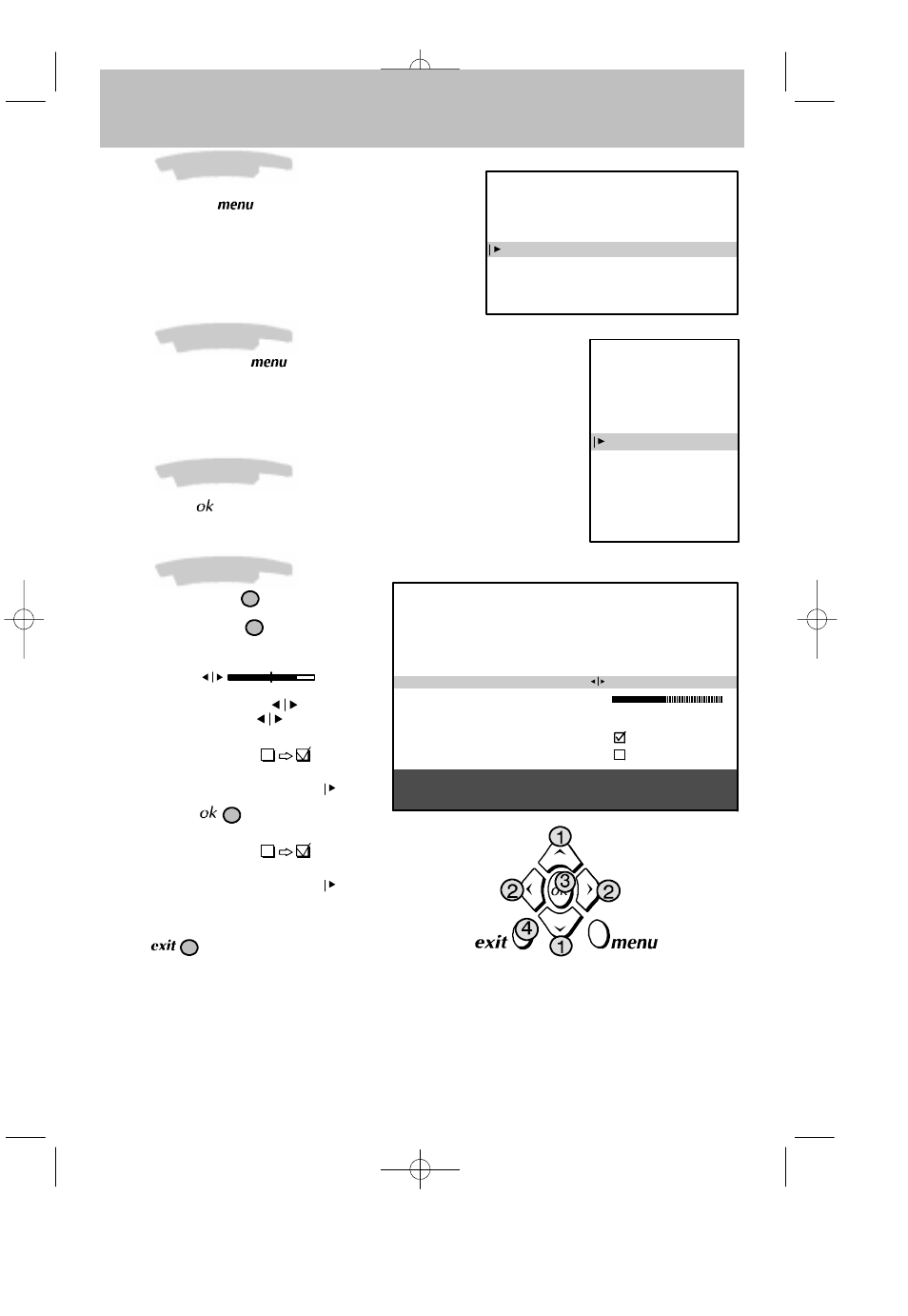 Navigation principles, Calling up the installation main menu, Calling up the summary | Calling up a menu, Navigating within the menus | Technicolor - Thomson 33ms25ud User Manual | Page 10 / 27