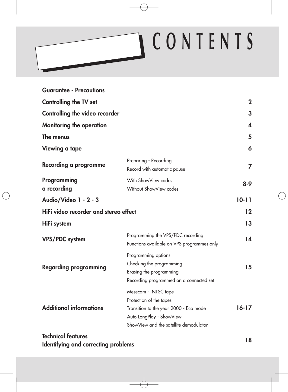 Technicolor - Thomson ShowView VPH6920F User Manual | Page 16 / 34