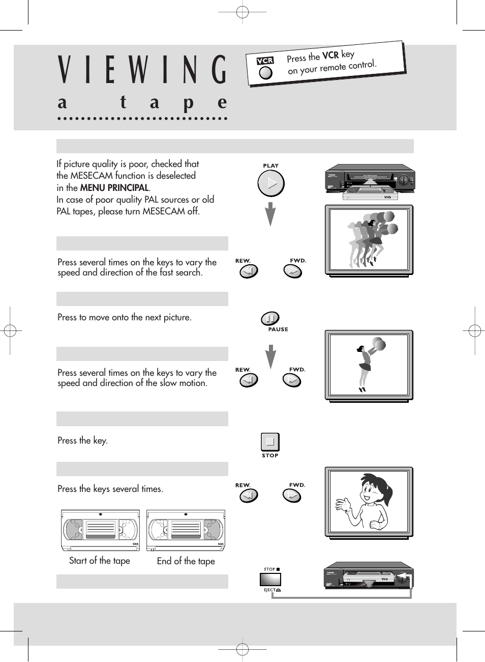 At a p e | Technicolor - Thomson ShowView VPH6920F User Manual | Page 21 / 34