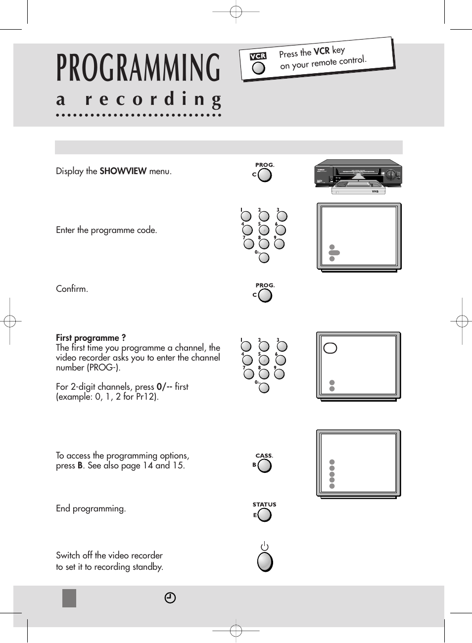 Programming | Technicolor - Thomson ShowView VPH6920F User Manual | Page 23 / 34