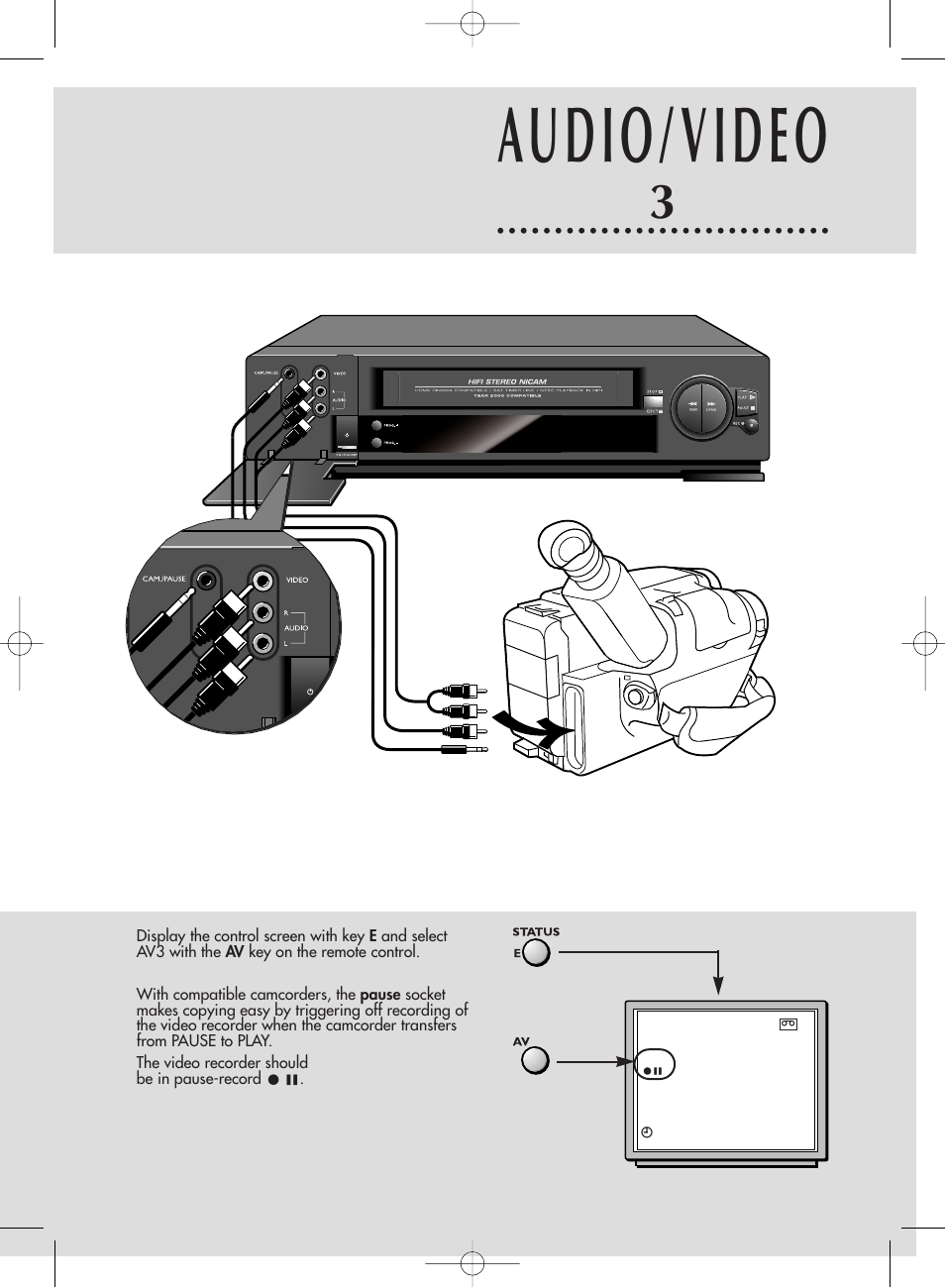 Audio/video | Technicolor - Thomson ShowView VPH6920F User Manual | Page 26 / 34