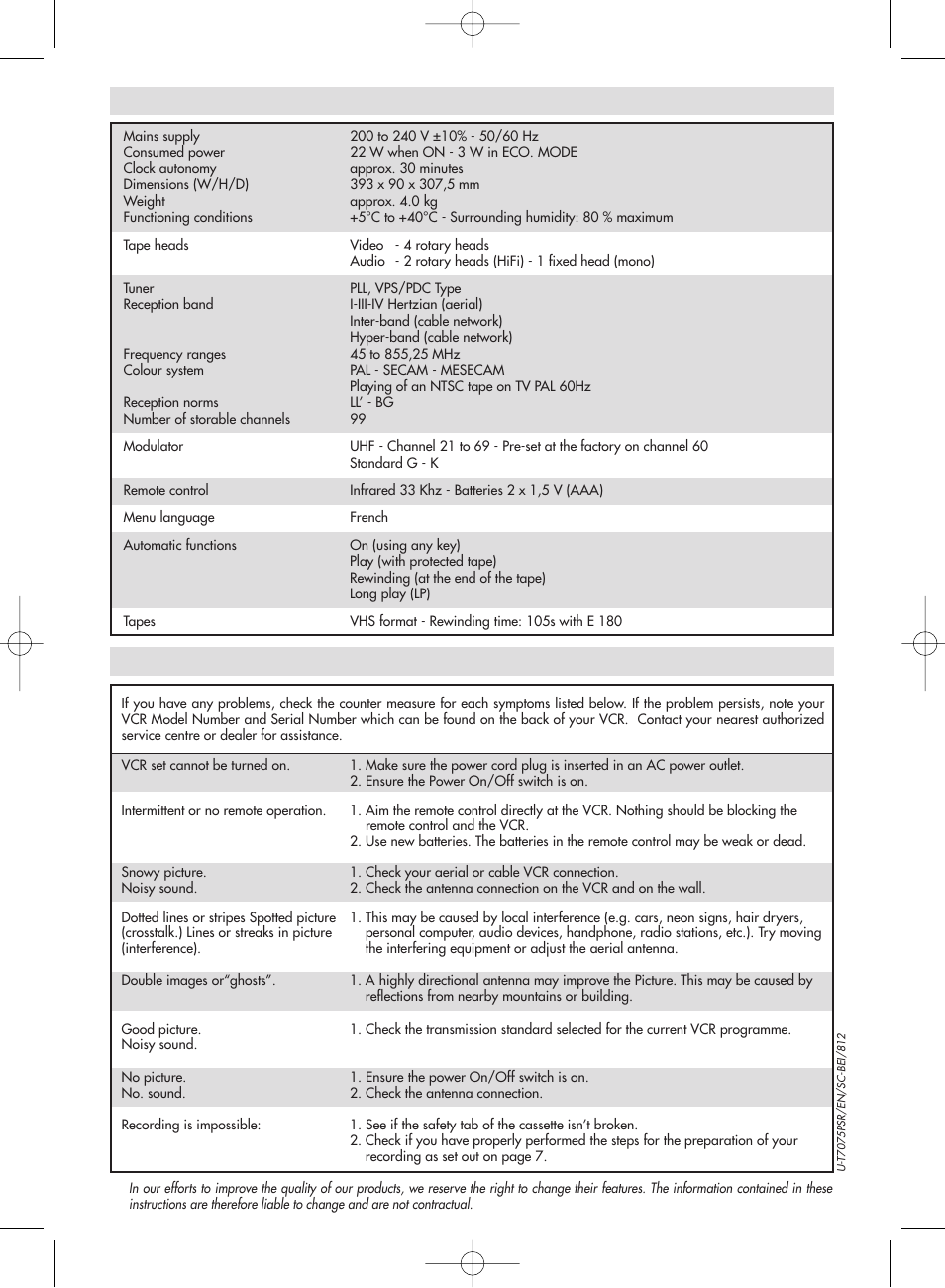 Technicolor - Thomson ShowView VPH6920F User Manual | Page 33 / 34