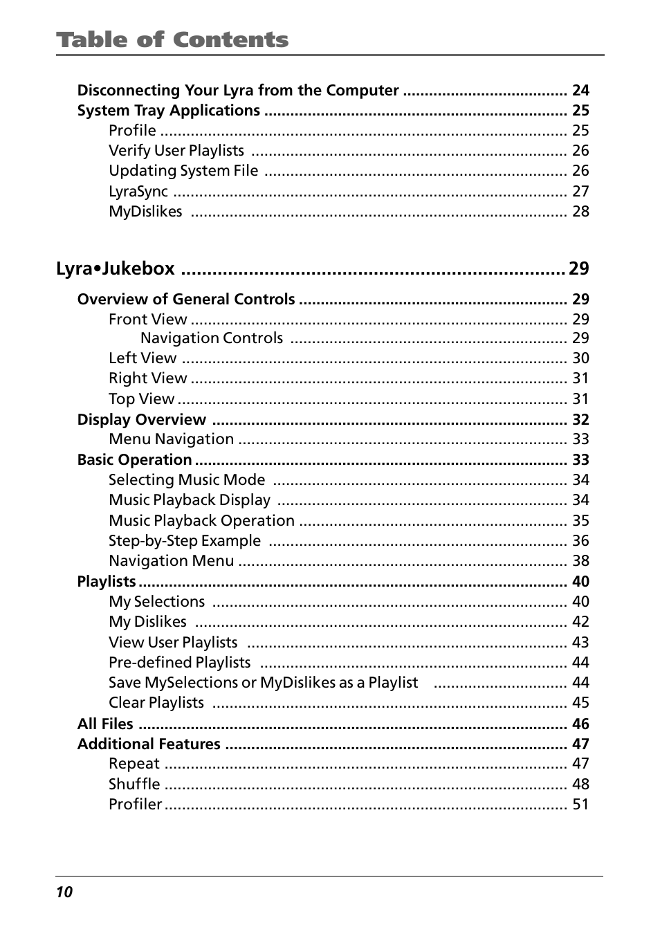Technicolor - Thomson Thomson Lyra PDP2842 User Manual | Page 10 / 75