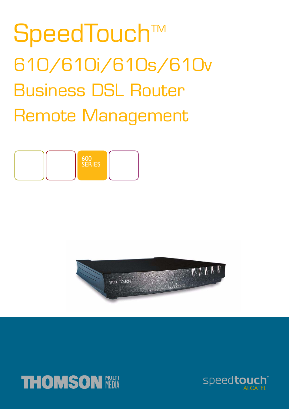 Technicolor - Thomson 610v User Manual | 32 pages