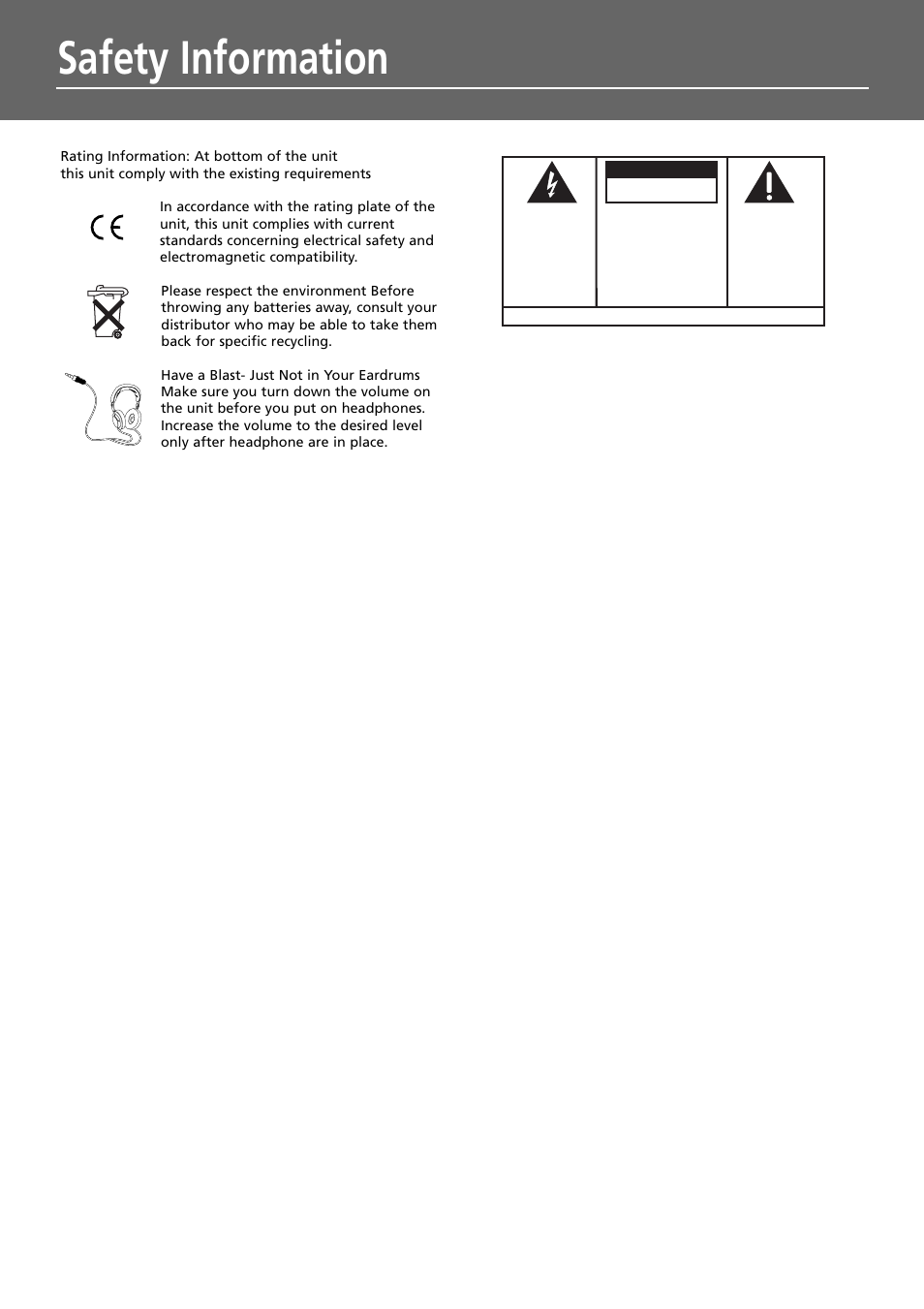 Safety information, Caution | Technicolor - Thomson Thomson Scenium DPL4000 User Manual | Page 3 / 33