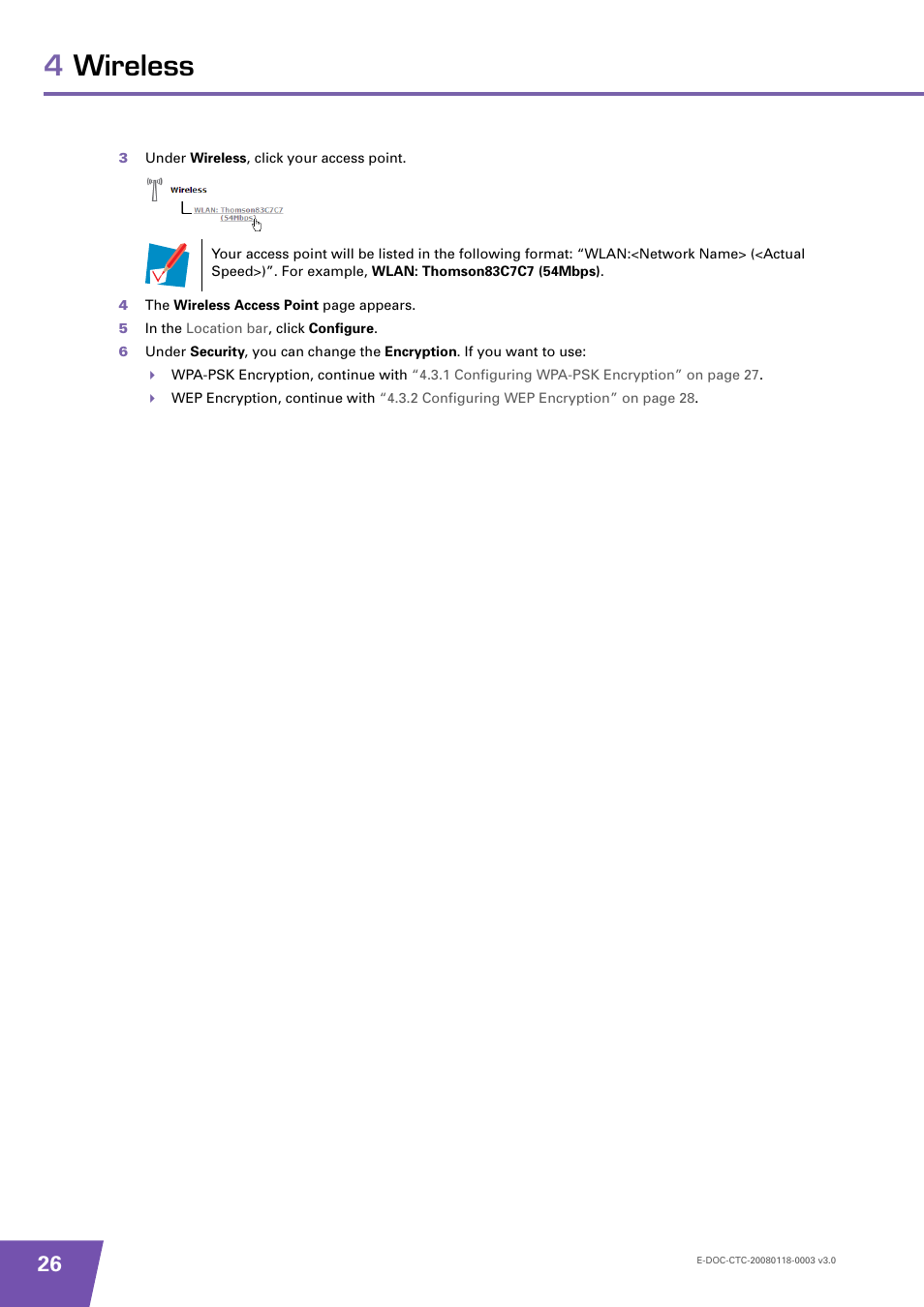4wireless | Technicolor - Thomson TG576 v7 User Manual | Page 32 / 62