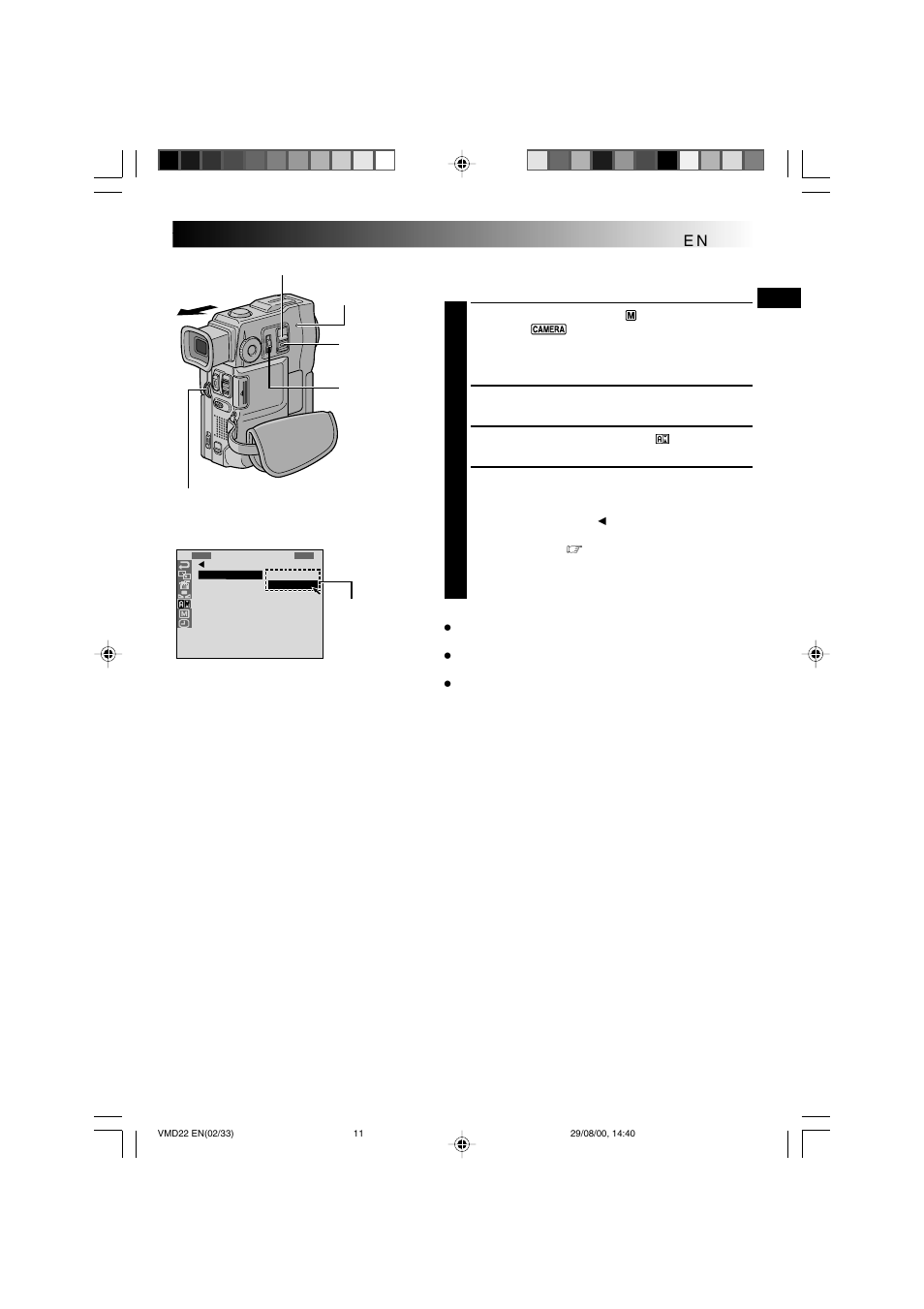 Recording mode setting | Technicolor - Thomson VMD 22 User Manual | Page 12 / 102