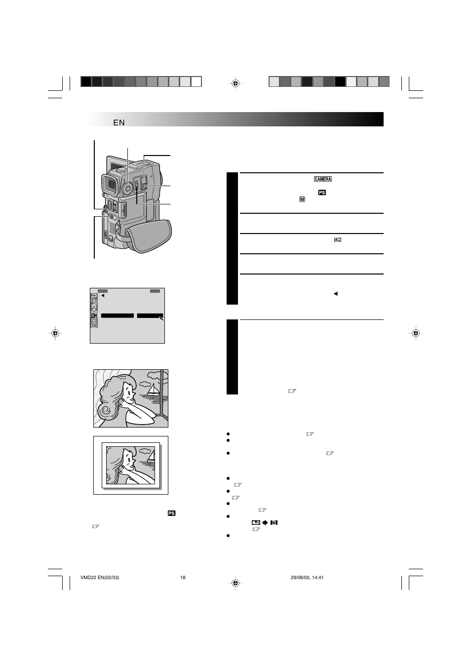 Recording, Snapshot mode selection, Snapshot recording | Technicolor - Thomson VMD 22 User Manual | Page 19 / 102