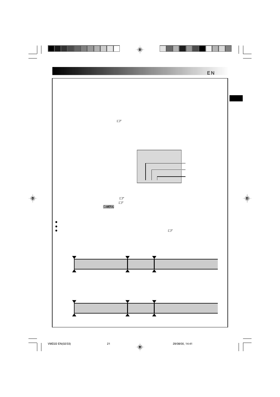 Time code, Recording from the middle of a tape | Technicolor - Thomson VMD 22 User Manual | Page 22 / 102