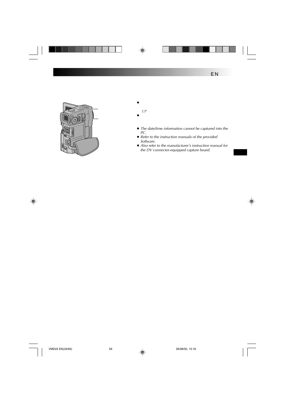 Connection to a personal computer | Technicolor - Thomson VMD 22 User Manual | Page 60 / 102