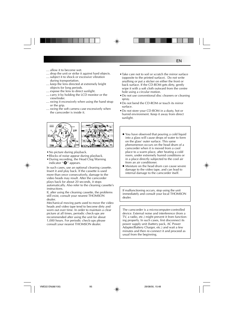 How to handle a cd-rom | Technicolor - Thomson VMD 22 User Manual | Page 96 / 102