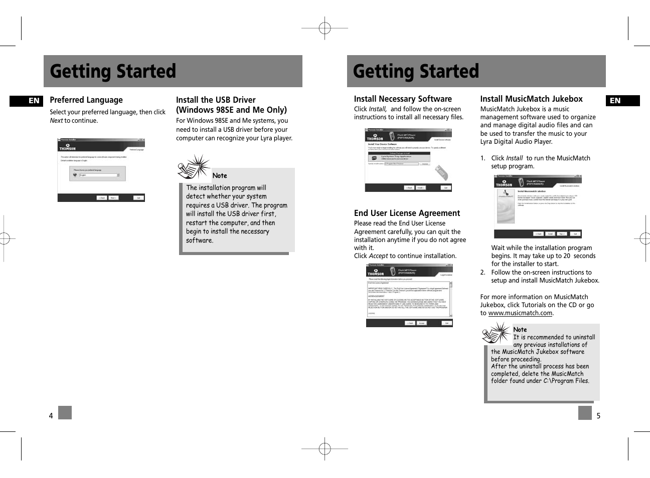 Getting started | Technicolor - Thomson Thomson Lyra PDP2356K User Manual | Page 7 / 24