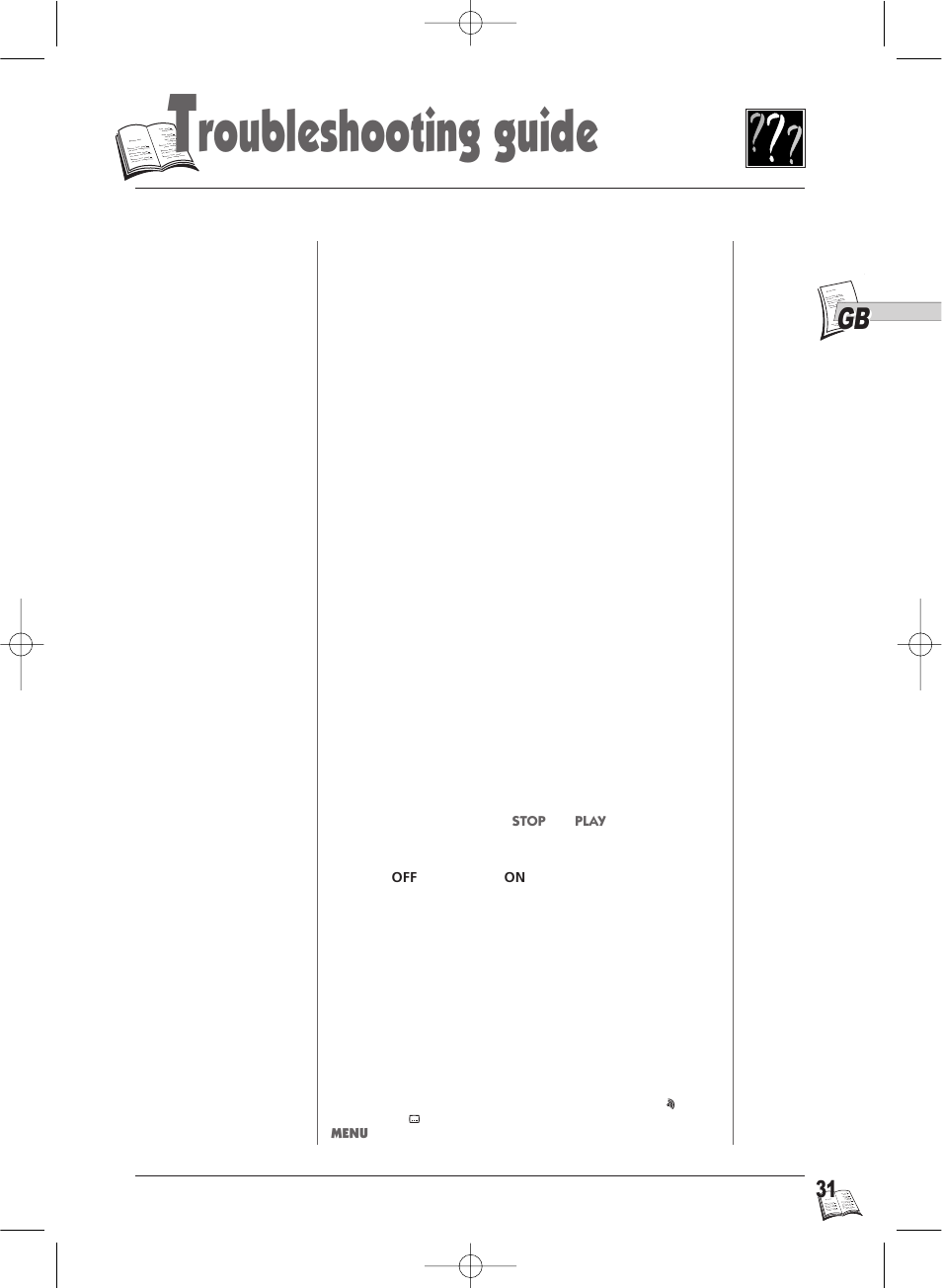 Roubleshooting guide | Technicolor - Thomson IB5000 User Manual | Page 31 / 34