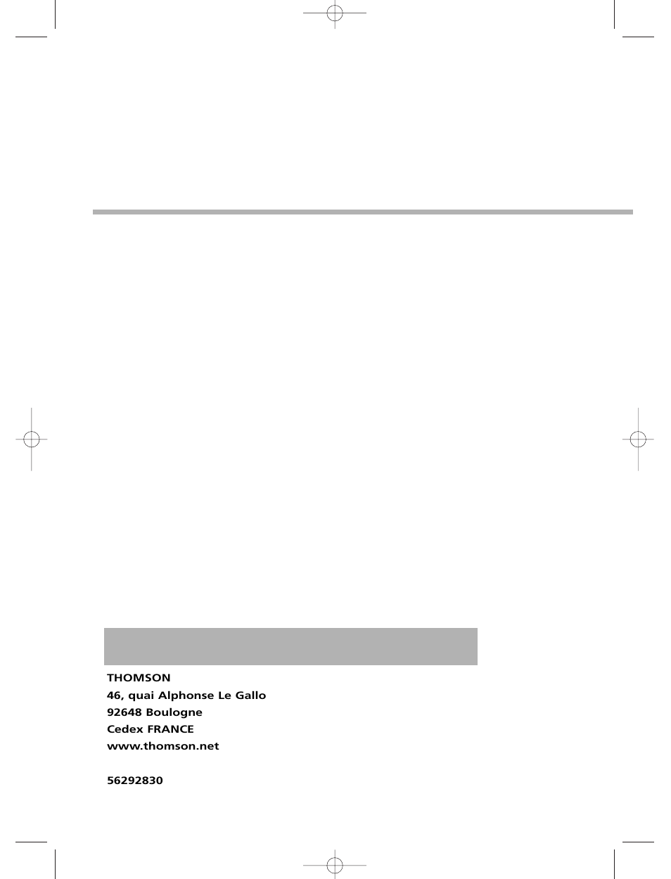 Technicolor - Thomson THOMSON Intuiva CS806 User Manual | Page 30 / 30