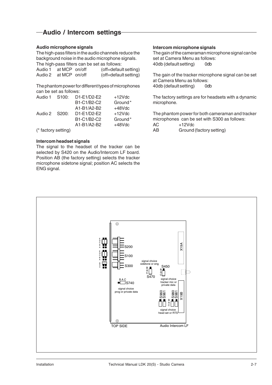 Audio / intercom settings, Audio / intercom settings -7 | Technicolor - Thomson STUDIO CAMERA LDK 20(S) User Manual | Page 15 / 90