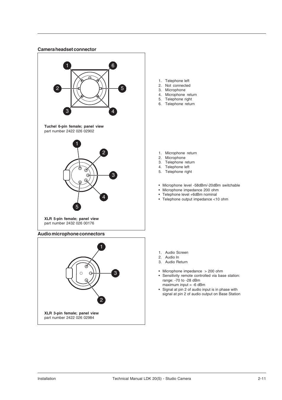 Technicolor - Thomson STUDIO CAMERA LDK 20(S) User Manual | Page 19 / 90