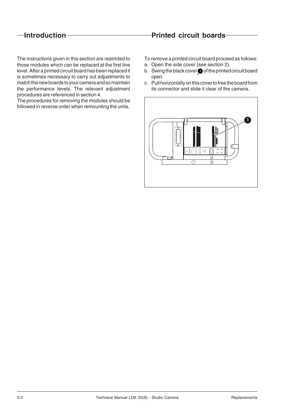 Introduction, Printed circuit boards, Introduction printed circuit boards | Technicolor - Thomson STUDIO CAMERA LDK 20(S) User Manual | Page 24 / 90