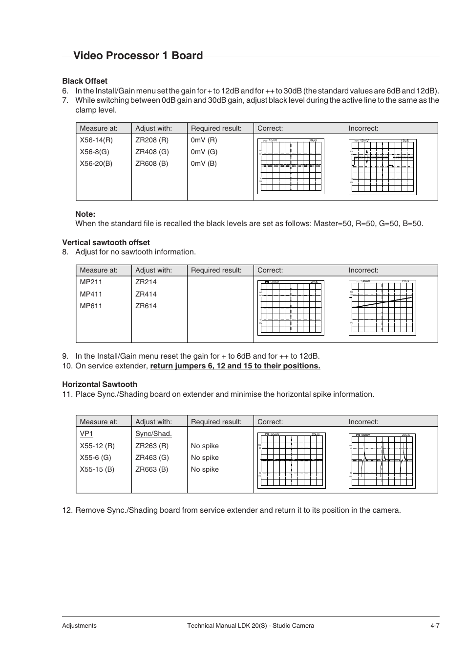 Video processor 1 board | Technicolor - Thomson STUDIO CAMERA LDK 20(S) User Manual | Page 33 / 90