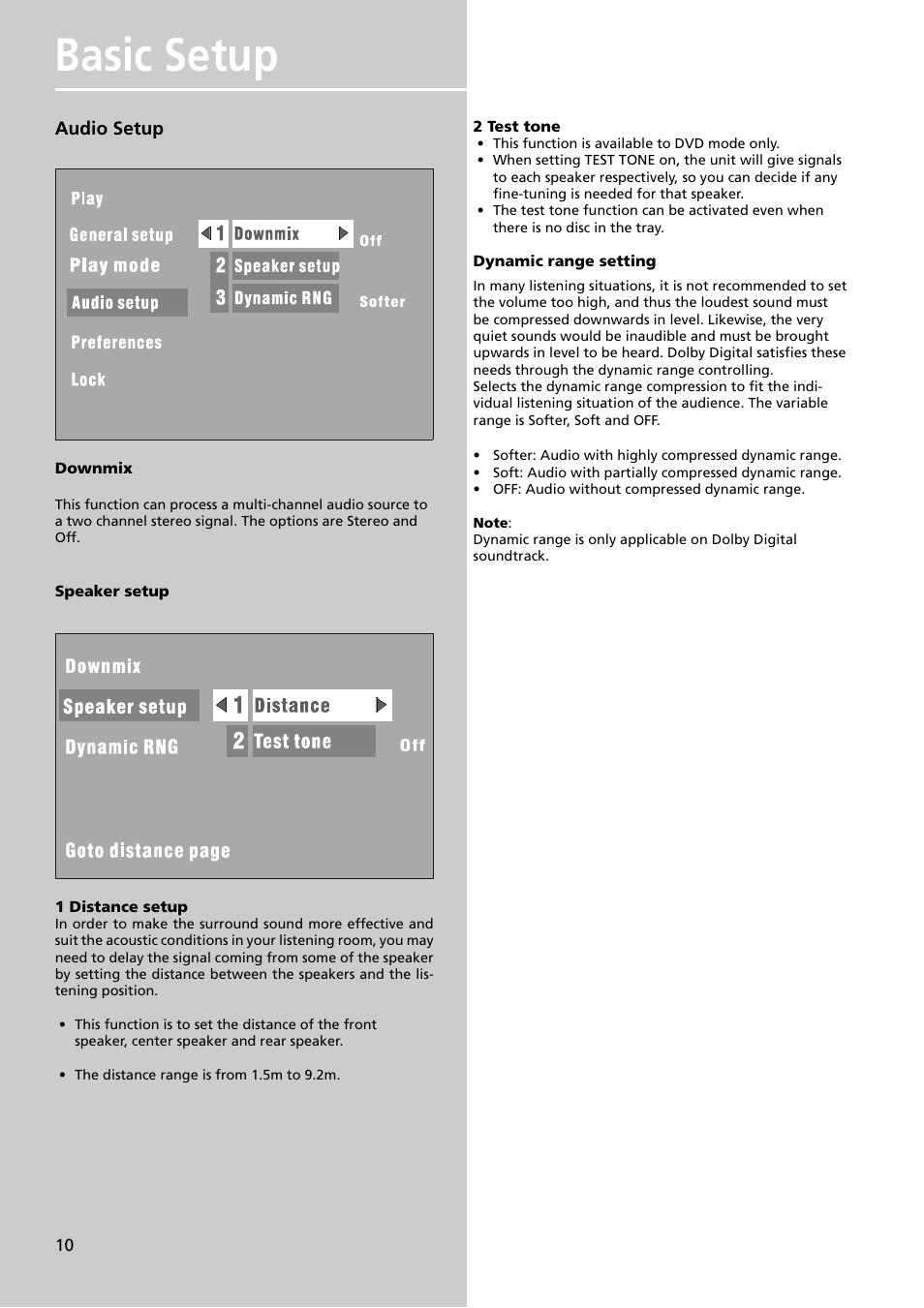 Basic setup | Technicolor - Thomson DPL911VD User Manual | Page 12 / 23