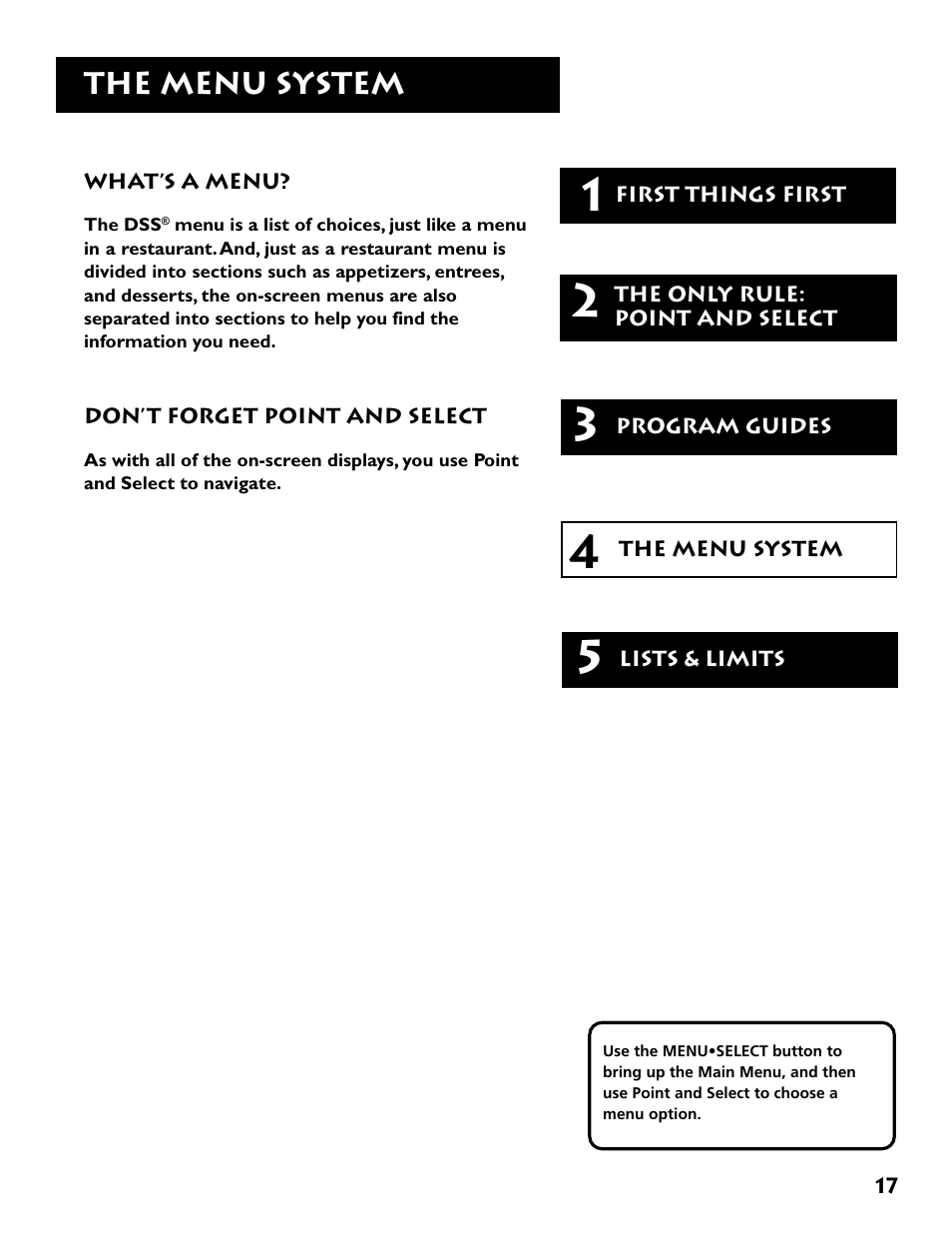 The menu system | Technicolor - Thomson DRD302RA User Manual | Page 19 / 64